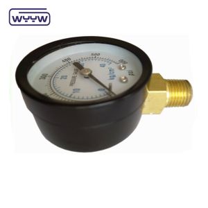 Dry Pressue Gauge Vertical 2.5" Air Pressure Gauge Bar Psi Double Scale