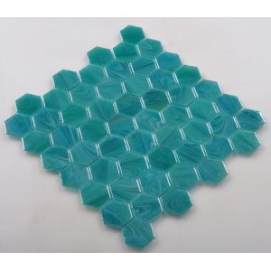 Latest Glazed Mosaic Tile with Hexagon Shape