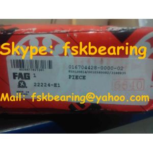 Steel Cage 22224-E1 FAG Vibrating Screen Bearings Double Row