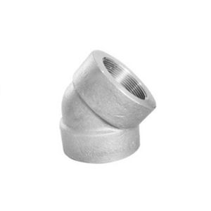 Alloy Steel Pipe Fittings Nickel Alloy Best Threaded Elbow 45 Degree Forged