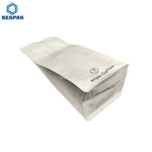 Matte Coffee Packaging 120um Flat Bottom Pouches