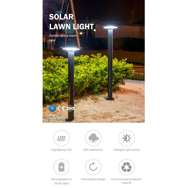 Personalized Design Intelligent Solar Driveway Lights IP65 Solar LED Bollard Lights