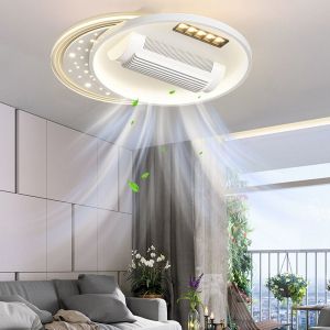 Manufacturer Modern Luxury Ceiling Fans Light , Smart LED Ceiling Fan With