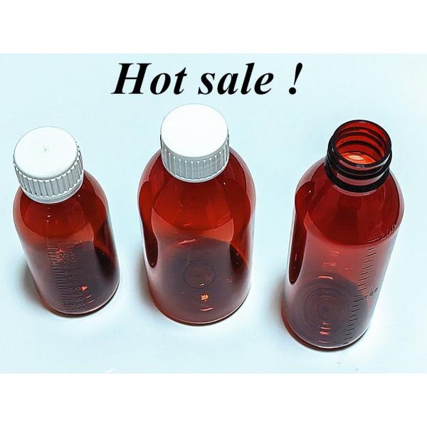 3oz 4oz 5oz Amber Pet Cough Syrup Liquid bottle Round Medicine oral liquid Syrup