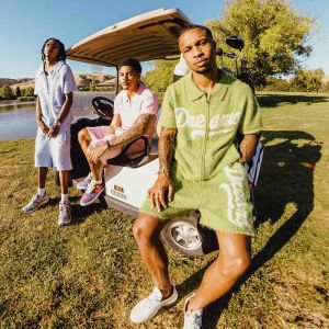 Summer Mohair Zip Up Short Set Tracksuit Matching Polo Shirt And Shorts