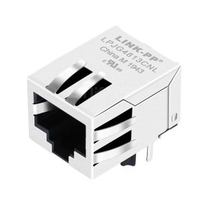 Quality Halo HFJ11-E1G01ERL Compatible LPJG4813CNL 1000 Base-T Ethernet RJ45 MagJack Tab Down Without Led for sale