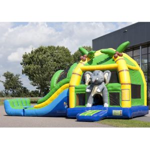 Elephant Bouncer House Inflatable Castle Gasoline Resistant Leak Proof