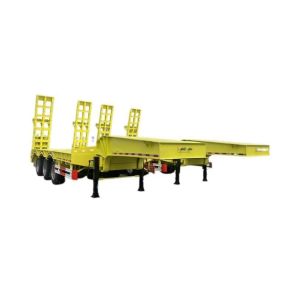 Van-type 3axle Extendable Drop Deck Lowbed Utility Cargo Heavy Duty Carrier Semi