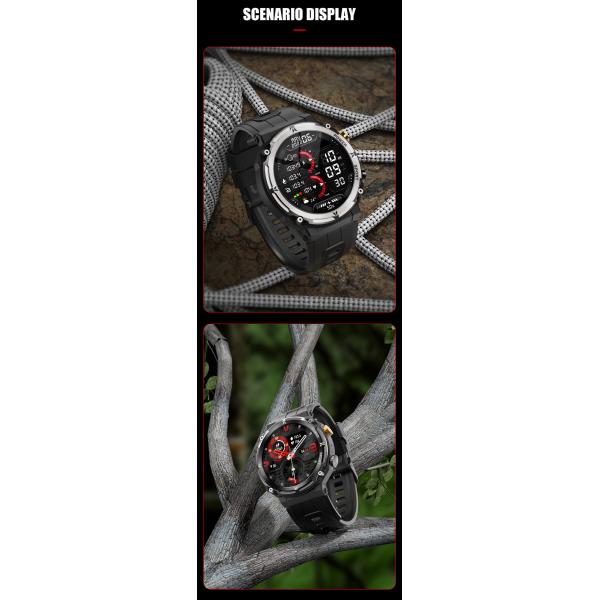 1.32" AMOLED Touchscreen, Make/Answer Calls, Heart Rate Monitor, Fitness Tracker, IP68 Waterproof