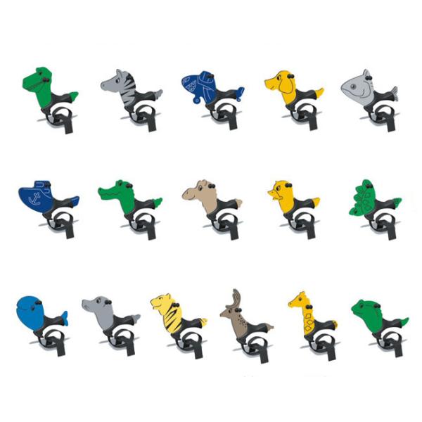 Childrens Rocking Horse , Kids Rocking Horse Pink White Antique Plush Outdoor