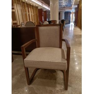 ISO18001 Hotel Restaurant Furniture Low Back Wooden Chairs Non Retractable