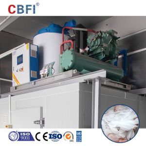Thick Scale Flake Ice Maker Machine For Fishery Industry Making Ice Machine