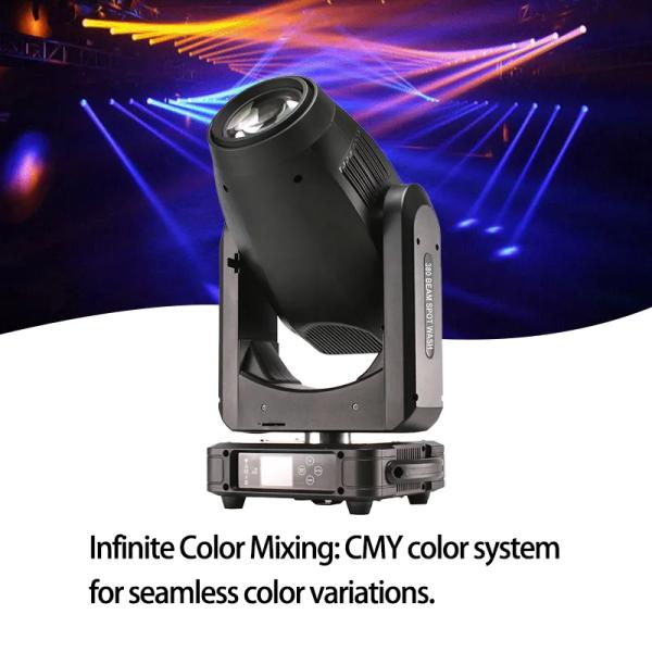 Show Lighting 380W Beam Spot Wash 3in1 Hybrid Moving Head Stage Light with 22500lm