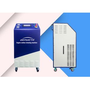 Blue Automotive Carbon Cleaner / Touch Screen Engine Decarbonizer Machine