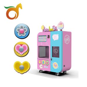 700W-2500W Robot Cotton Candy Vending Machine 350Kg Wireless Remote