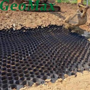 Reinforced HDPE Geocell 250mm Cell Depth for Railway Subgrade Stabilization In
