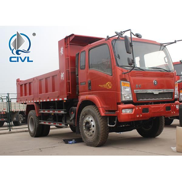 EuroIII 4x2 6 Tires CDW Diesel Heavy Duty Dump Truck 65 Hp 2T Loading Capacity New Diesel Dumper