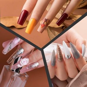 Professional Nail Supplies Wholesale Art Design False Nails Back Glue Press on