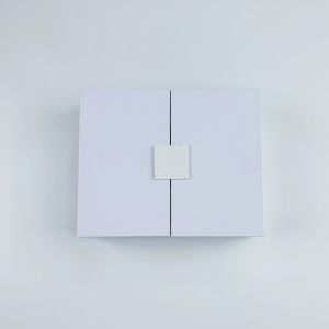 Customized Designs Paper Box Packaging Eco-friendly White Double Door Magnetic