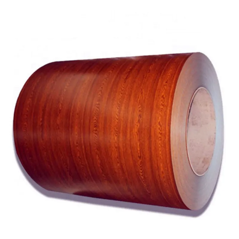 Wood Grain Pattern Printed Color Coated Steel Coil PPGI Roll