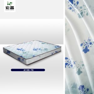 RoHS Blue Print Soft Home Textile Jacquard Mattress Fabric 210cm-225cm