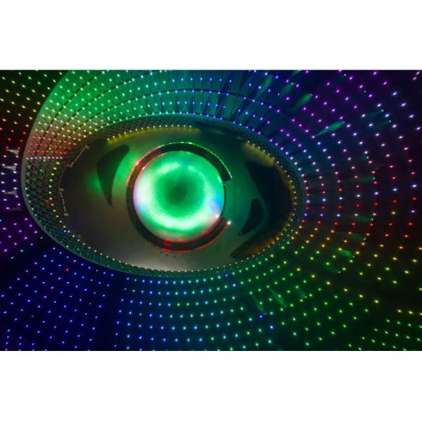 Christmas Decoration LED Mesh Display Screen with IP67 Protection Grade and