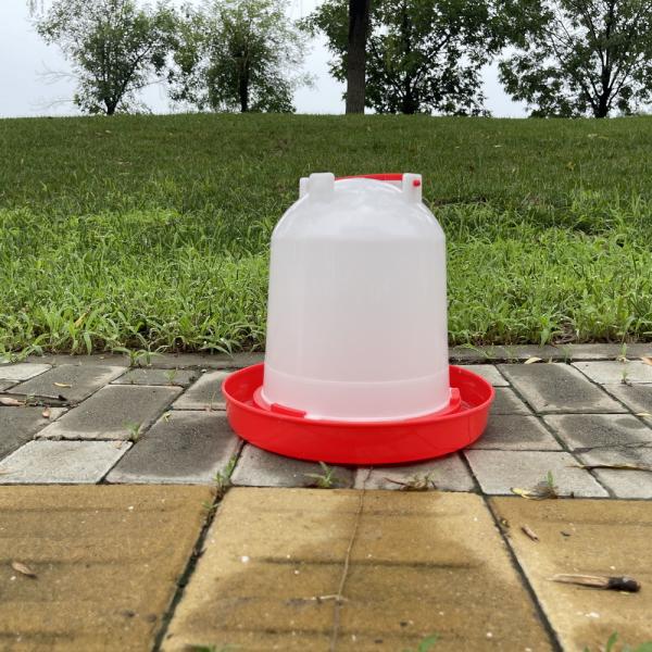 Buy Effortless Hydration Red plastic chicken drinker Convenient Watering at wholesale prices