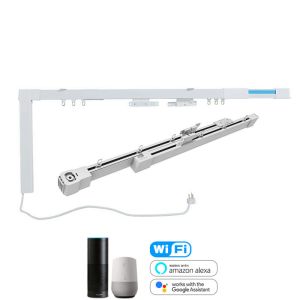 300cm Extendable Curtain Track Rf433 Motorized Curtain Track System