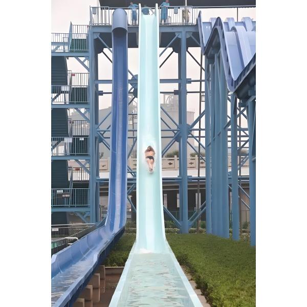 Fiberglass Water Slide with 12 Years Usage Period and 1 Year Guarantee ISO Certified for Swimming Pools and Aqua Parks
