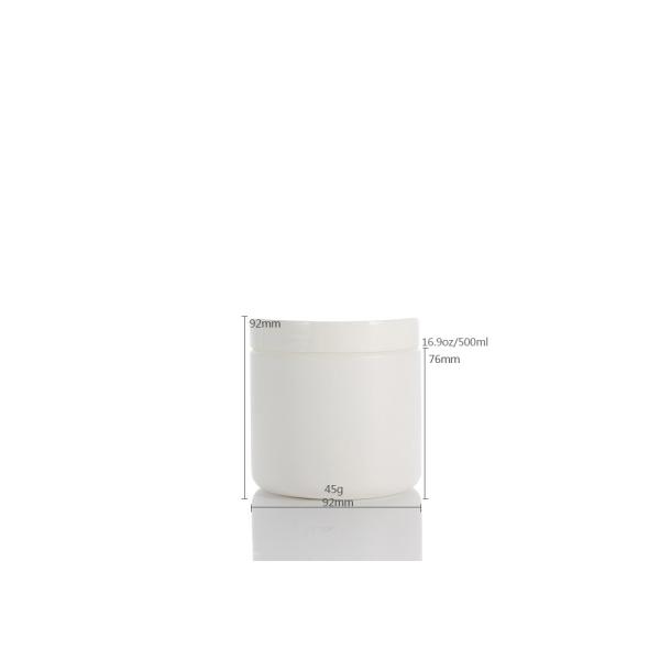 500ml PE White Hair Mask Bottle Conditioner With Screw Cap