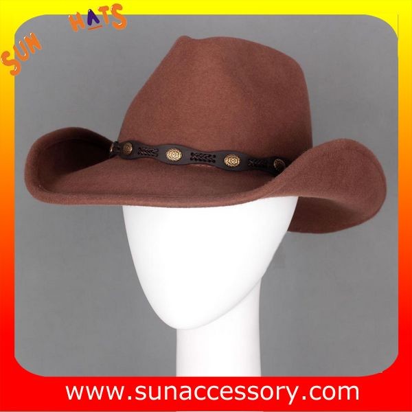 Buy 4940554 Sun Accessory customized  winner  fashion 100% wool felt cowboy  hats, unisex hats and caps wholesaling at wholesale prices