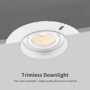 IP20 80mm Cutting Living Room Recessed Spotlights , Trimless Adjustable