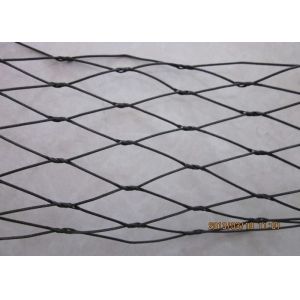 SUS 316 7x7 7x19 Knotted Wire Mesh , Hand Woven Flexible Wire Mesh Netting