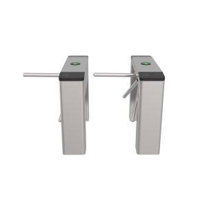 Semi-Automatic RFID QR Code Tripod Turnstile Gate for Secure Access Control