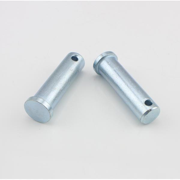 Carbon Steel Flat / Round Head Clevis Pin With Grooved Ends