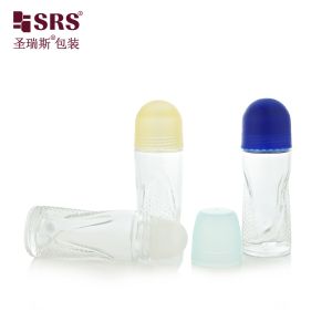 BLPG-A 50ml Big Capacity Empty Glass Roller Ball Bottle For Deodorant Gel Serum