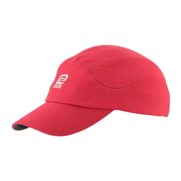 Buy Red Polyester Mesh Personalised Running Cap Breathable Embroidery Logo at wholesale prices