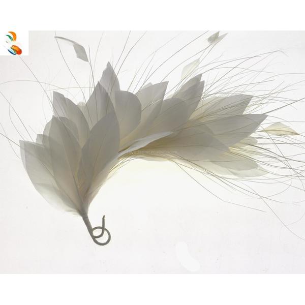 Chinese Year Party Essentials Goose Feather Flower Mount with Wire Accessory
