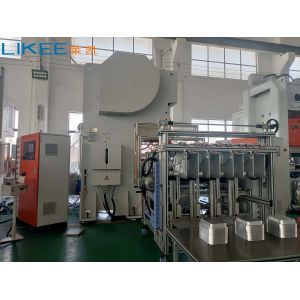 High Speed 3 Cavities Aluminium Foil Food Container Making Machine