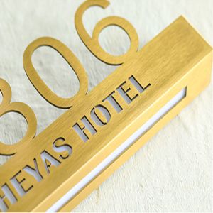 Factory Custom Creative Stainless Steel Outdoor Indoor Light Sign Projection