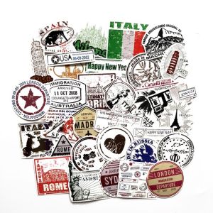 China Laptop PVC Sticker Printing Decal Graffiti Patches Skateboard Stickers on sale