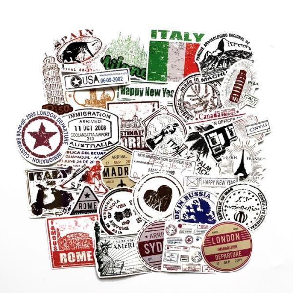 Buy Laptop PVC Sticker Printing Decal Graffiti Patches Skateboard Stickers at wholesale prices