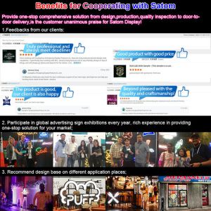 Satom Achieve Multi-colors Lighting Effect Led Neon Signs