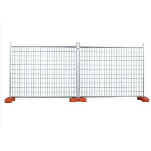 Galvanized Construction Fencing Panels Pedestrian Barriers Q195