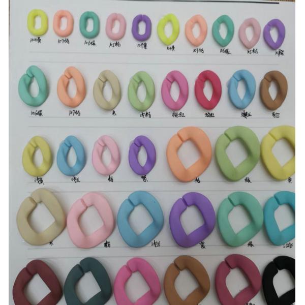 2021 wholesale large plastic link chain shiny gold plastic chain for shoes bag necklace