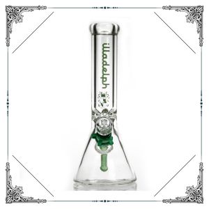 9MM Thick Glass Beaker Bong With Color Logo 12'' Glass Smoking Pipes