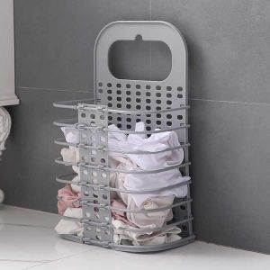 Sonsill Odorless Plastic Foldable Laundry Basket , Multiscene Wall Hanging