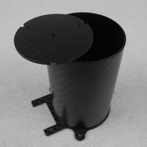 3K Twill Weave Mat Carbon Fiber Large Diameter Tube For Aerospace Industry