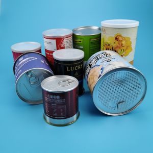 CMYK Composite Paper Tube Packaging For Nuts Candy