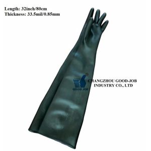 Pharmaceutical Sandy Long Sleeve Neoprene Gloves 80cm 31.5inch